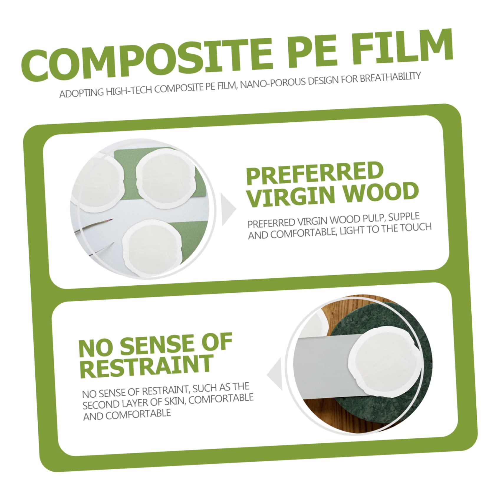 Coppette Assorbilatte Anti-perdita Monouso 100 Pezzi Bianche | Pasta di Legno e Film Pe, Morbide e Traspiranti, per Allattamento al Seno