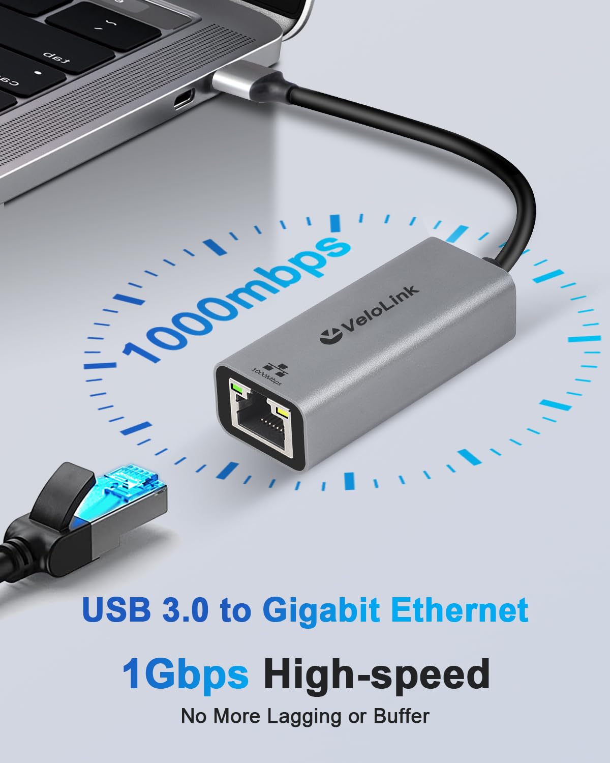 USB to Ethernet Adapter,Ethernet to USB,USBA to RJ45 for Nintendo Switch 2 or 1,Gigabit Ethernet to USB3.0 Adapter, 1000MBPS LAN Network for Laptop, MacBook,Chromebook,Surface, Desktop,PC and More