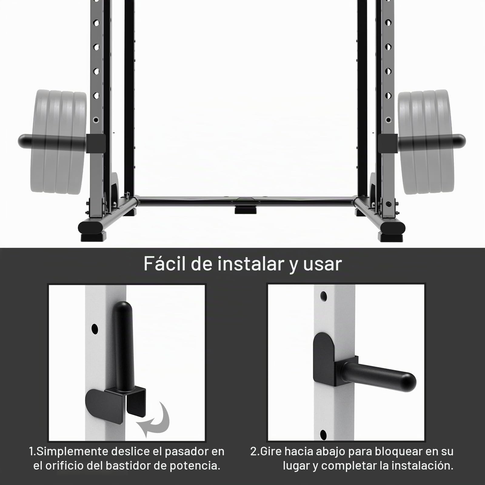 Kipika Soporte para discos de peso olímpicos de 2 pulgadas, estante de almacenamiento resistente para rack de potencia 3 x 3