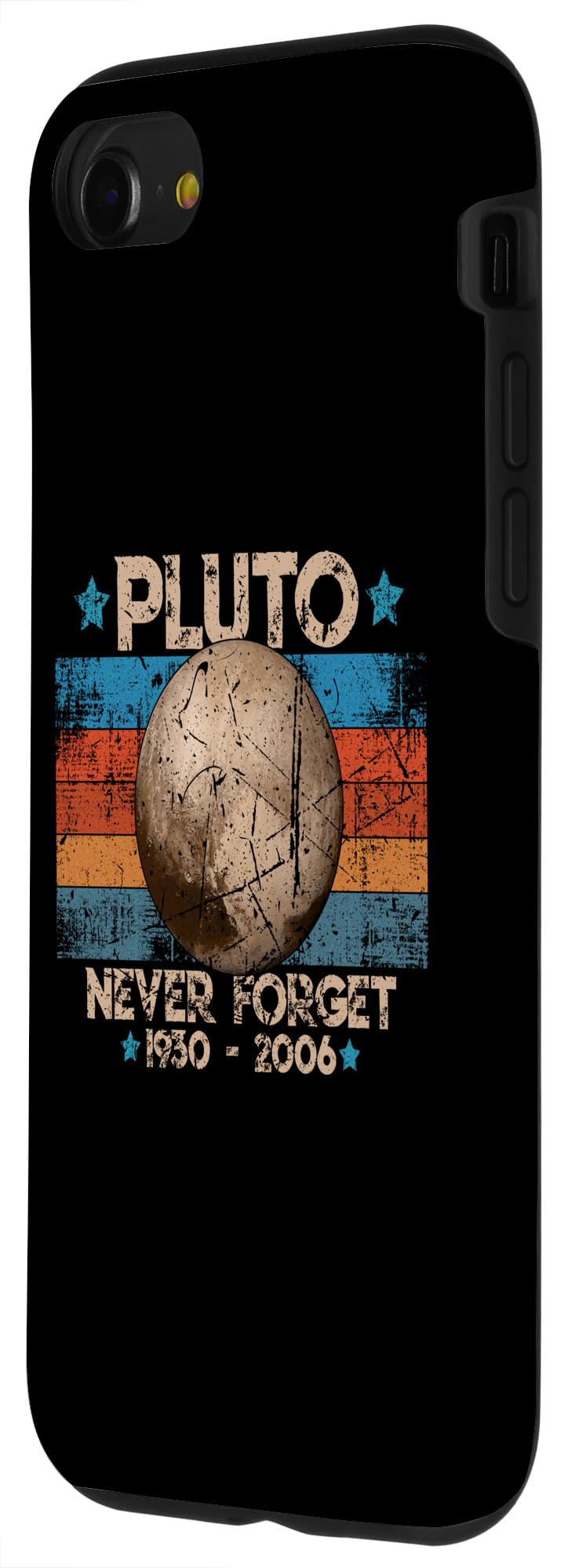 iPhone SE (2020) / 7 / 8 Retro Vintage Never Forget Pluto - Nerdy Astronomy Geek Case - Image 2