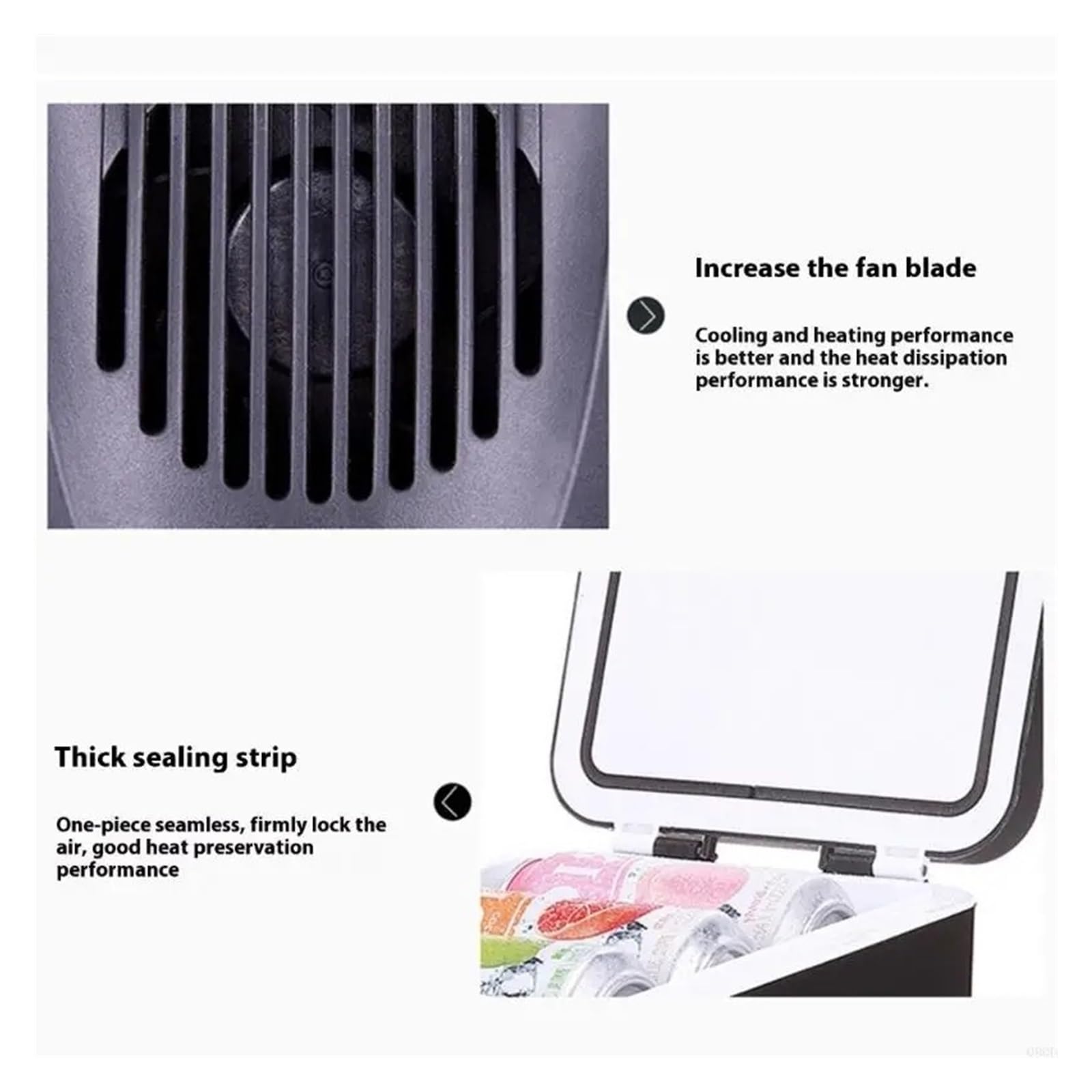 Mini refrigerador termoeléctrico portátil de 6 litros de Capacidad for el Cuidado de la Piel, Bebidas y el hogar.