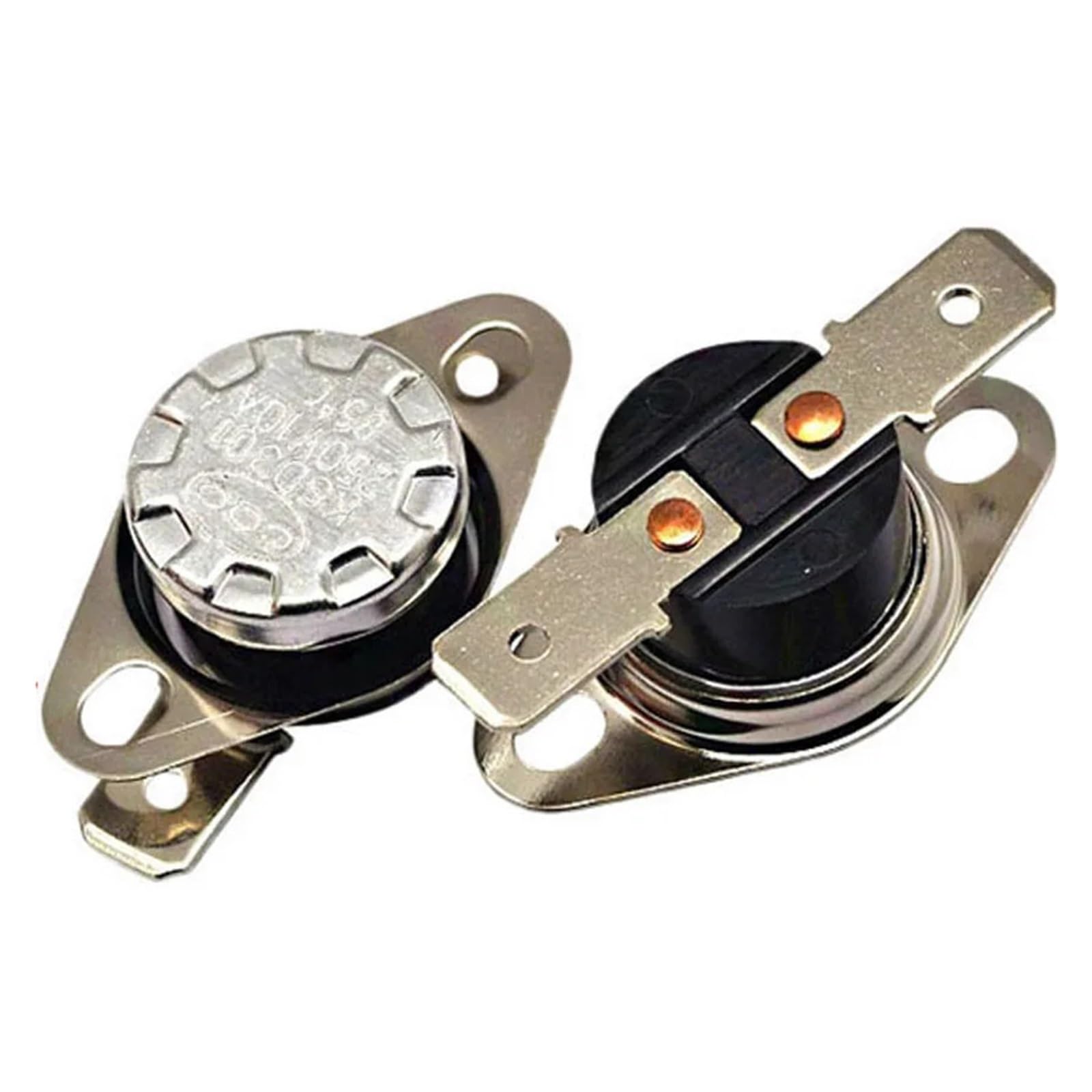 TSIOHKBS 2pcs Normal Close Open Thermostat Switch 5 10 15 20 25 30 40 45 50 55 60 65 70 75 80 85 90 95? Temperature Sensor Switch (0 Degree)