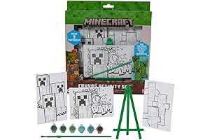 Minecraft Art Kit: Spark Imagination with Minecraft-Inspired Canvas Painting Set