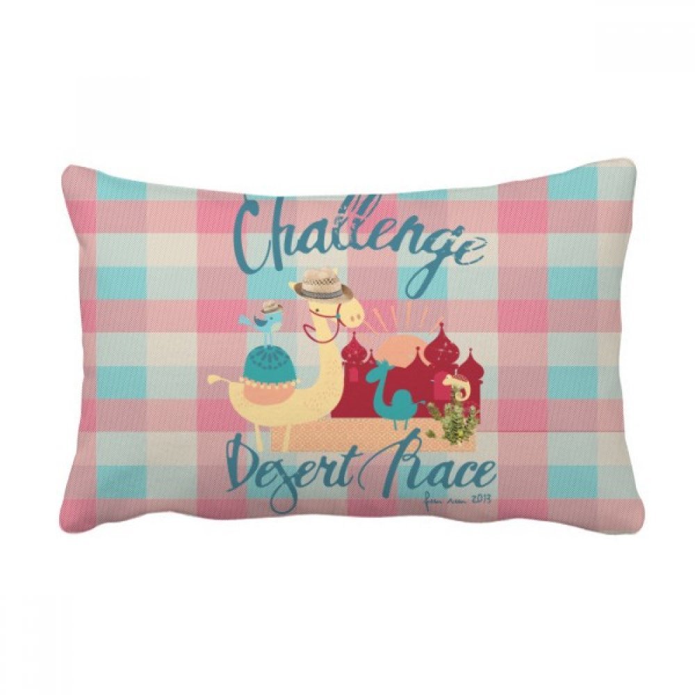 Coussin lombaire pour soulager le dos sur canapé motif château multicolore