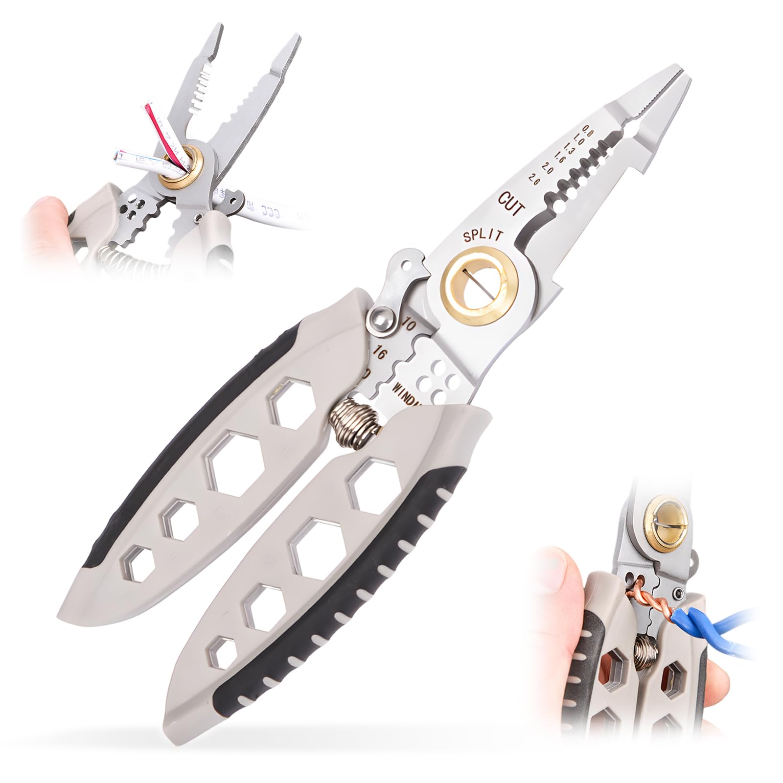 7-Inch Multipurpose Wire Stripper, 2024 New Heavy Duty Multi-Purpose Electrical Wire Stripper Tool, Wire Strippers And Crimping Tool for Stripping, Suitable For Stripping, Cutting and Crimping (B0CPLMH1F2) Amazon Price History, Amazon Price Tracker