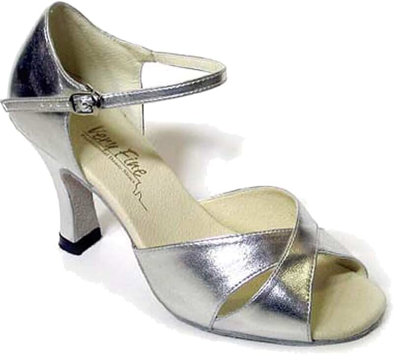 silver ballroom dance shoes