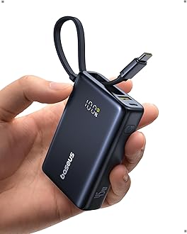 10,000mAh Fast Charging Power Bank, 45W USB-C Cable, LED Display, 45W PD, 22.5W QC 3.0, for iPhone 16, Samsung S24, iPad Pro, MacBook Air/Pro, Dell XPS 13, Lenovo T14 & more