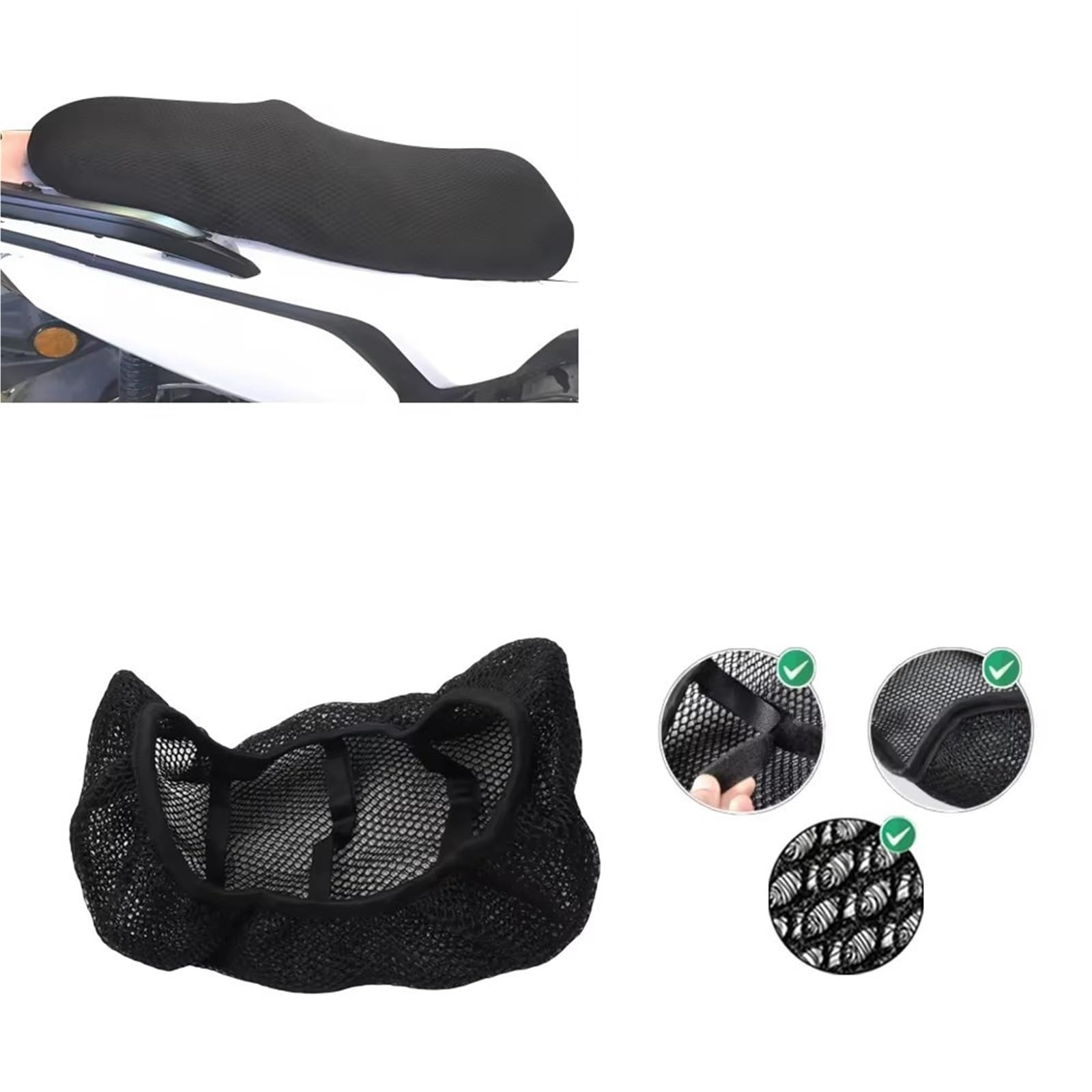 Moto Copri Sedili Per NSS350 Per Forza 350 Per NSS300 Coprisedile per moto Protezione antiscivolo resistente al calore elastica e traspirante