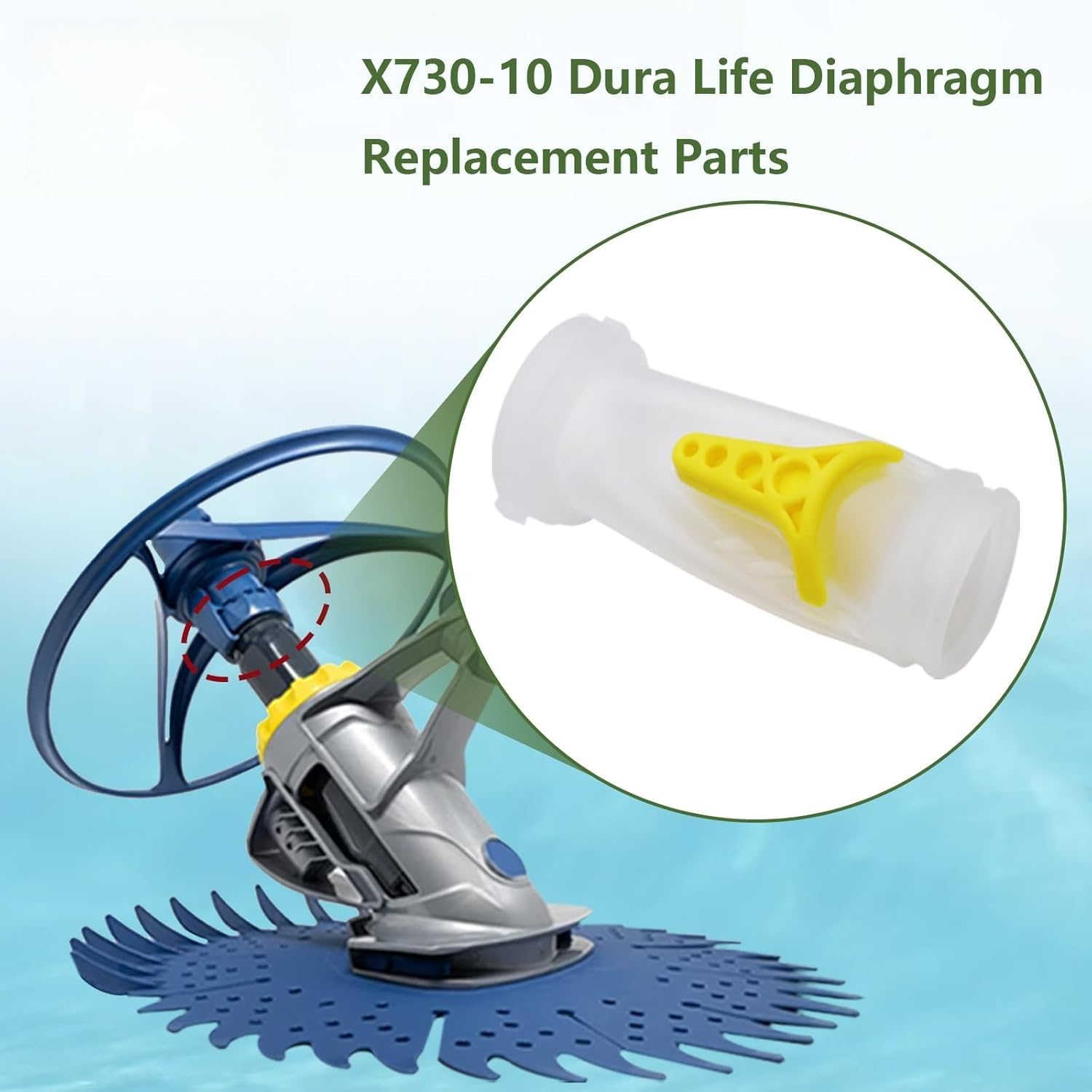 X73010 Dura Life Membran-Ersatz kompatibel mit Zodiac Baracuda 2 Stück