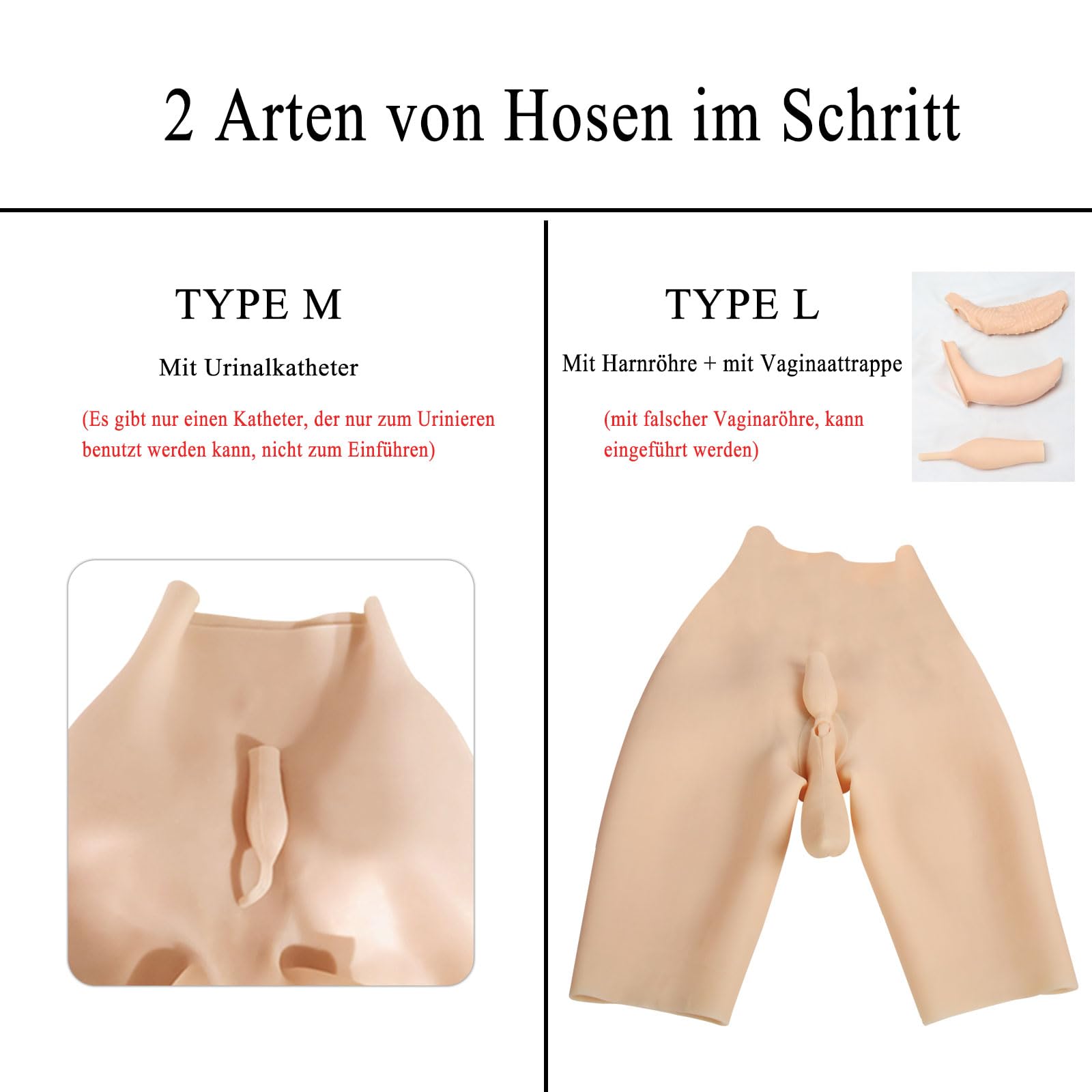 XSWL Silikon Realistic Vagina Höschen Pussy Pants Transgender Sexy Fake Vagina für Shemale Transgender Drag Queen Enhancer Hip Up Unterwäsche