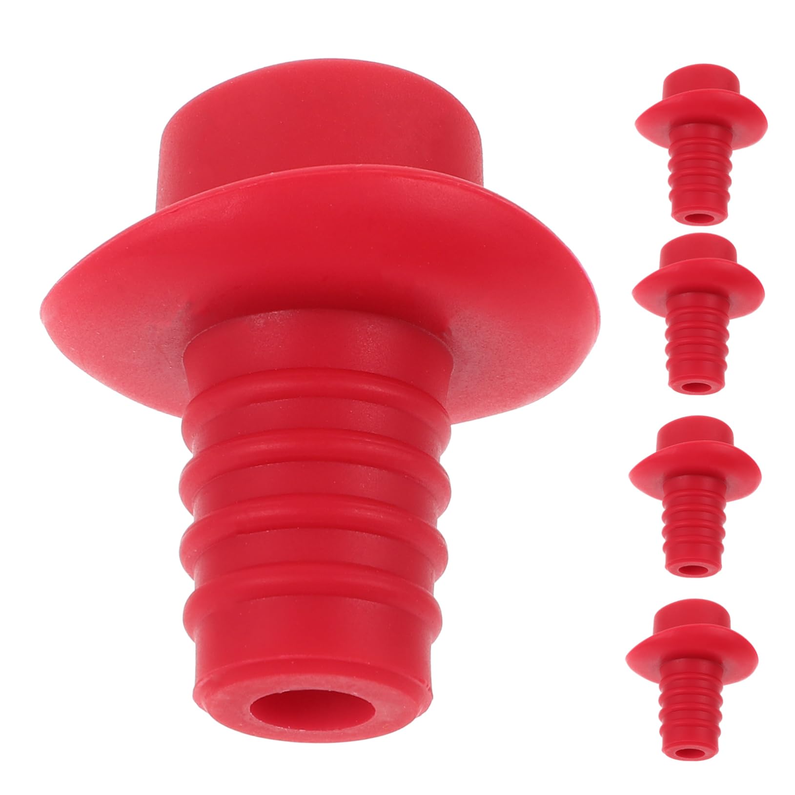 Cabilock 15 Piezas tapón de Bebida corchos de Vino Divertidos Tapones de Vino Tapones Botellas corchos para Botellas tapón de Botella de Silicona tapón de Botella en Forma de Sombrero Rojo
