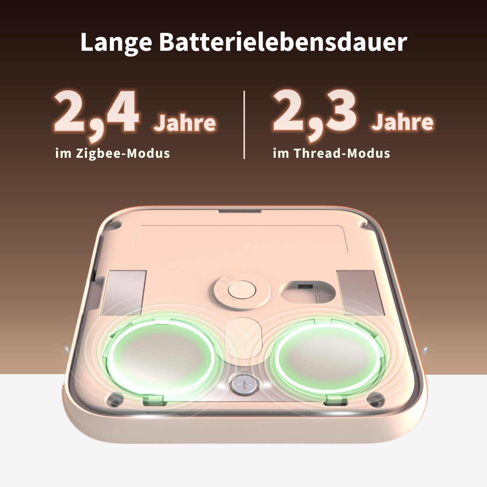 Aqara Raumthermostat W100, Temperatur & Luftfeuchtigkeit Überwachung, Wireless, Fernsteuerung HVAC, 3 Anpassbare Tasten, Matter,Thread/Zigbee, HomeKit, Funktioniert mit Apple Home, Alexa, Google