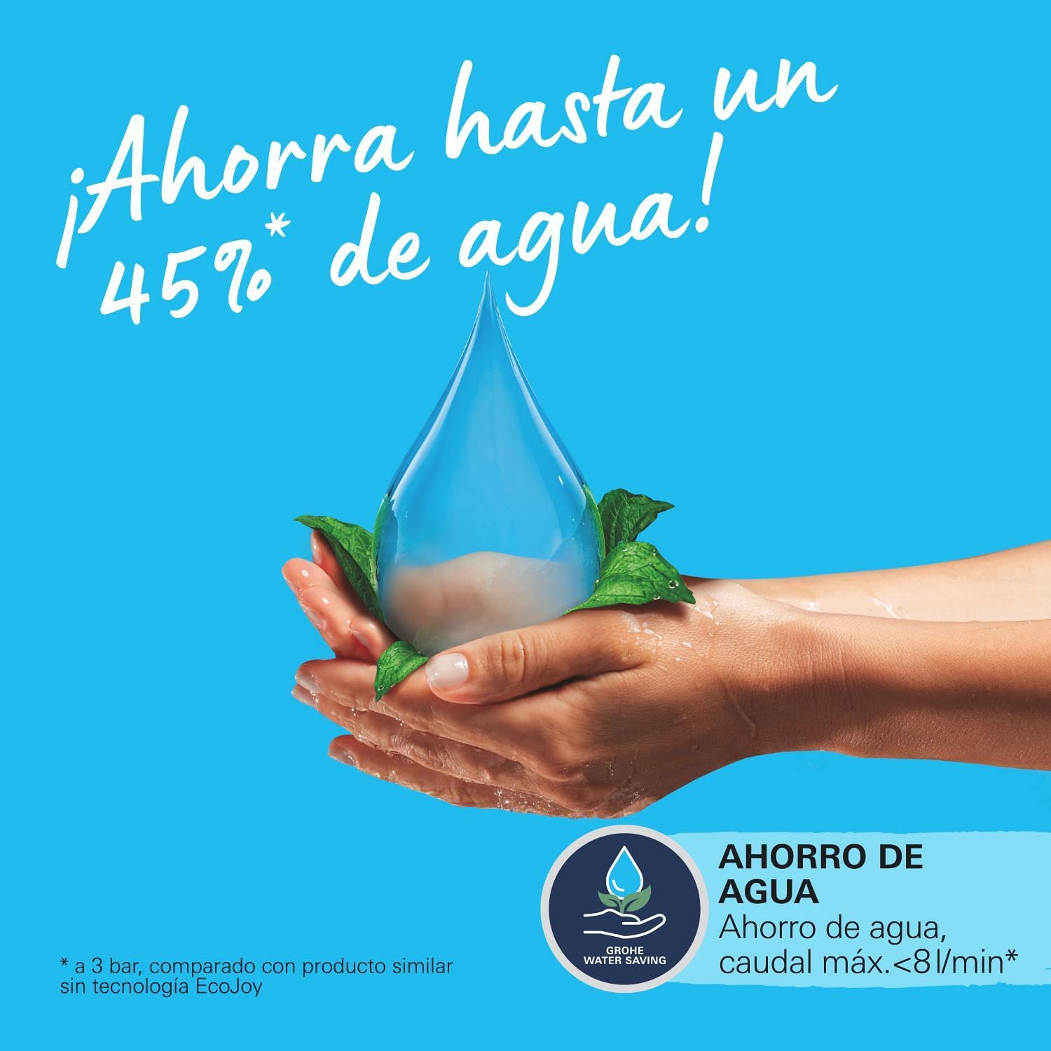 Grohe Vitalio Start System 250 - Sistema de ducha termostático, Ahorro de agua, Antical, Negro mate, 266772431