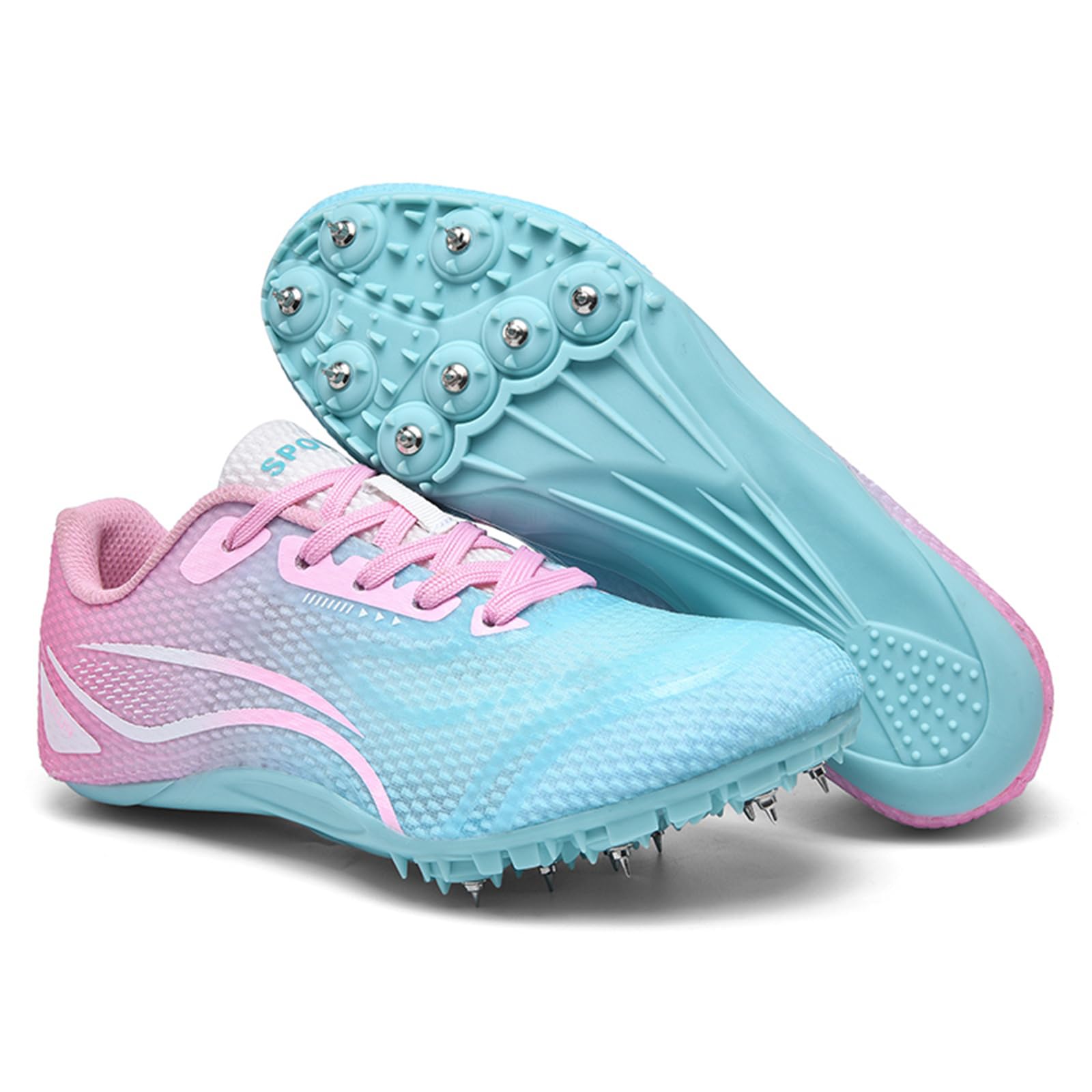 Chaussures De Course À Pointes Chaussures D'athlétisme Hommes Femmes Sprint Saut Course Baskets pour Enfants