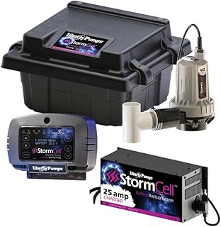 Liberty Pumps 442-25A-EYE 442-Series StormCell 12V Battery Backup System, 25 Amp, Standard, NightEye Wireless Enabled Model