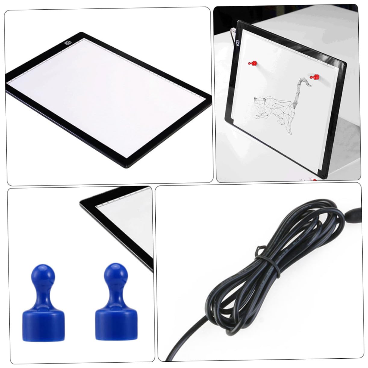 Table Lumineuse A4 en Acrylique Blanc pour Dessin et Animation 2d