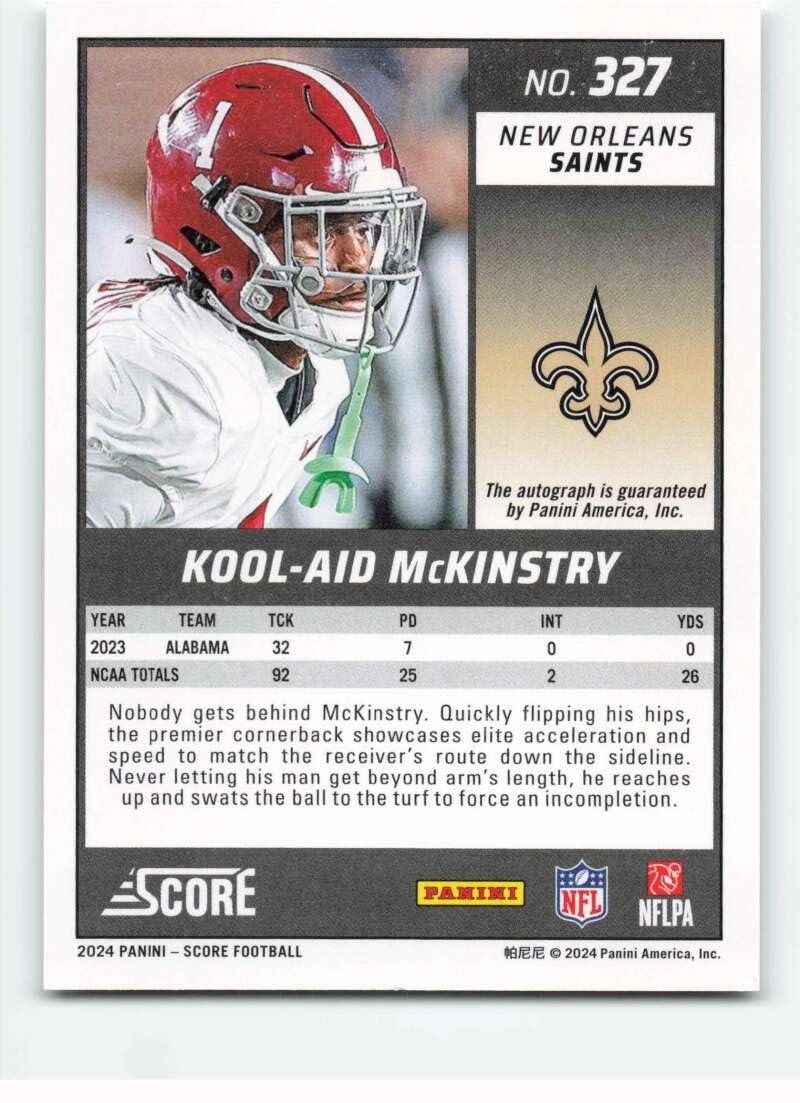 Amazon.com: 2024 Score Signatures #327 Kool-Aid McKinstry NM-MT RC