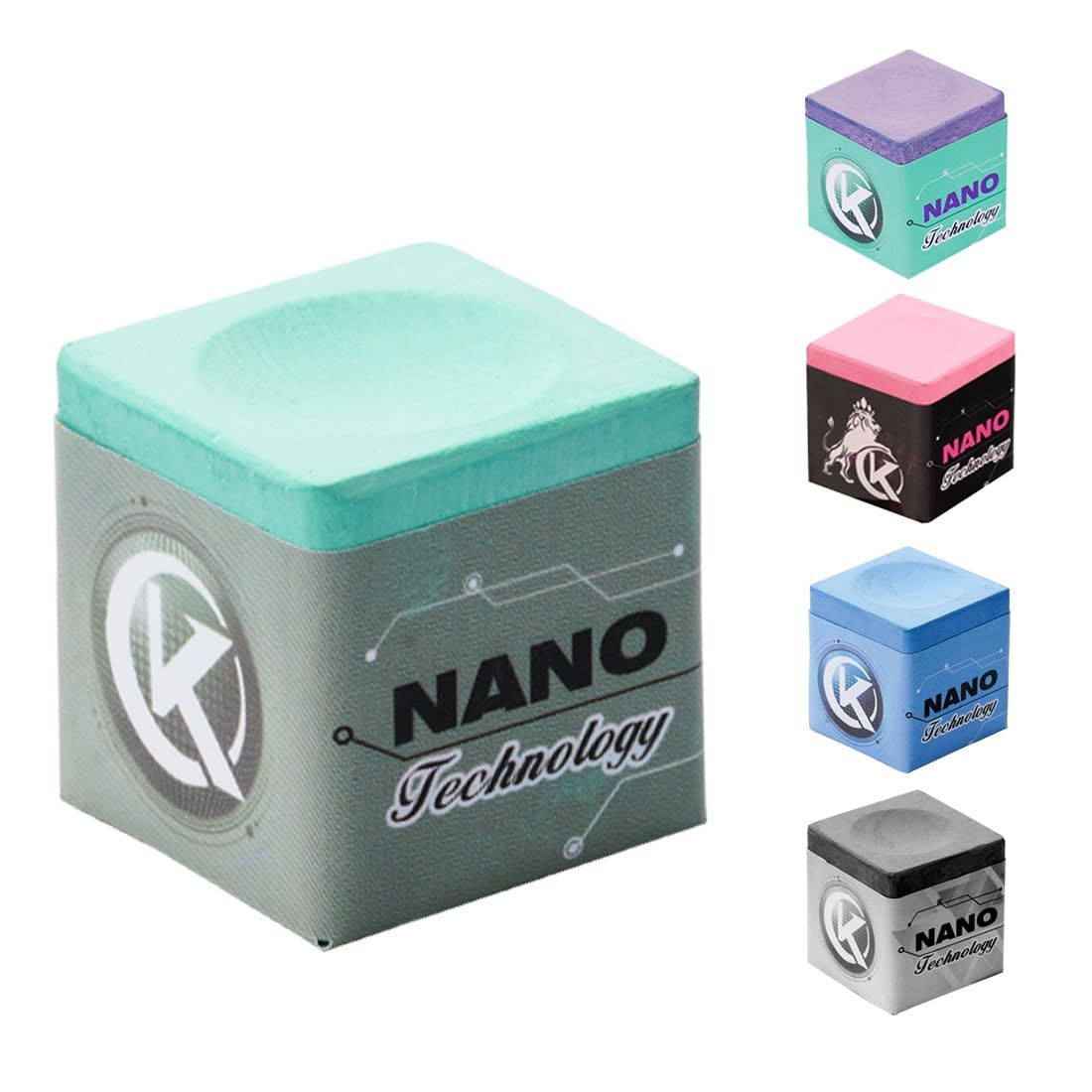 KONLLEN Pool Cue Chalk Nano Technology Billiard Chalk for Professional Tournament Dedicated Pool Chalk (Outstanding Performance, Reduce Miscue, Durable, Low Deflection)