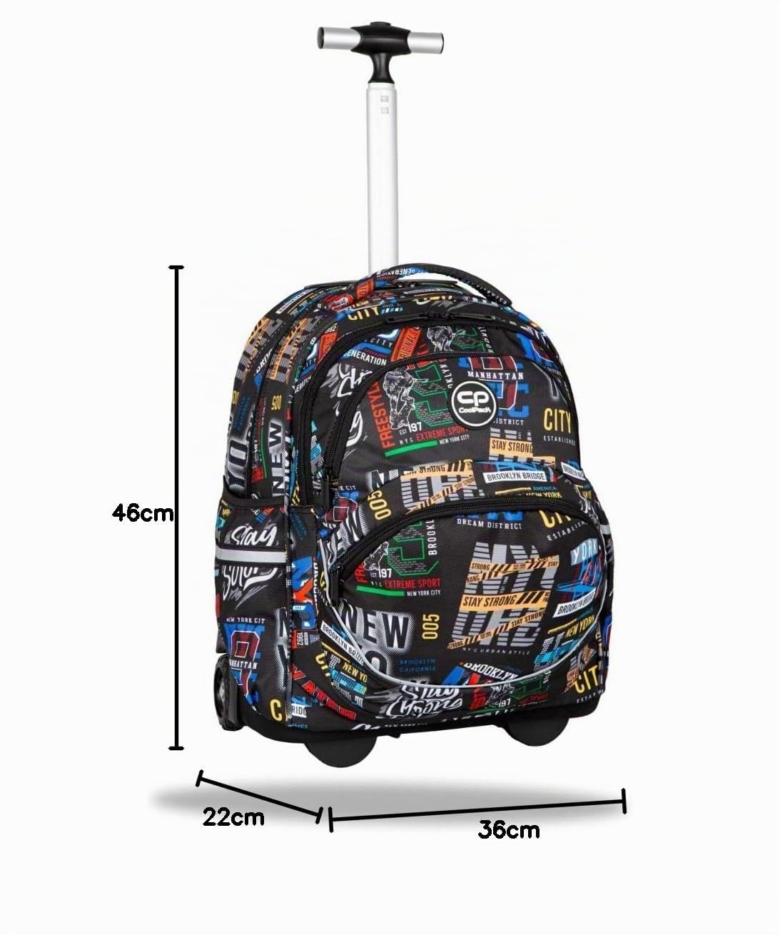 Coolpack Starr Mochila escolar con ruedas Unisex niños