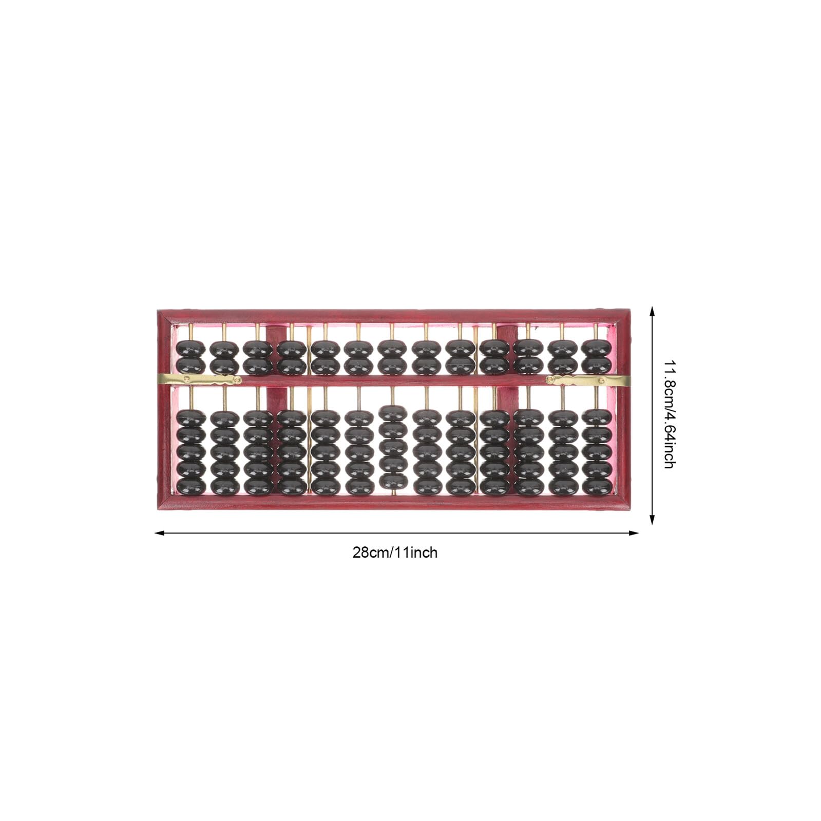 Ábaco Retro 13 Columnas 7 Cuentas para Niños, Madera E Hierro
