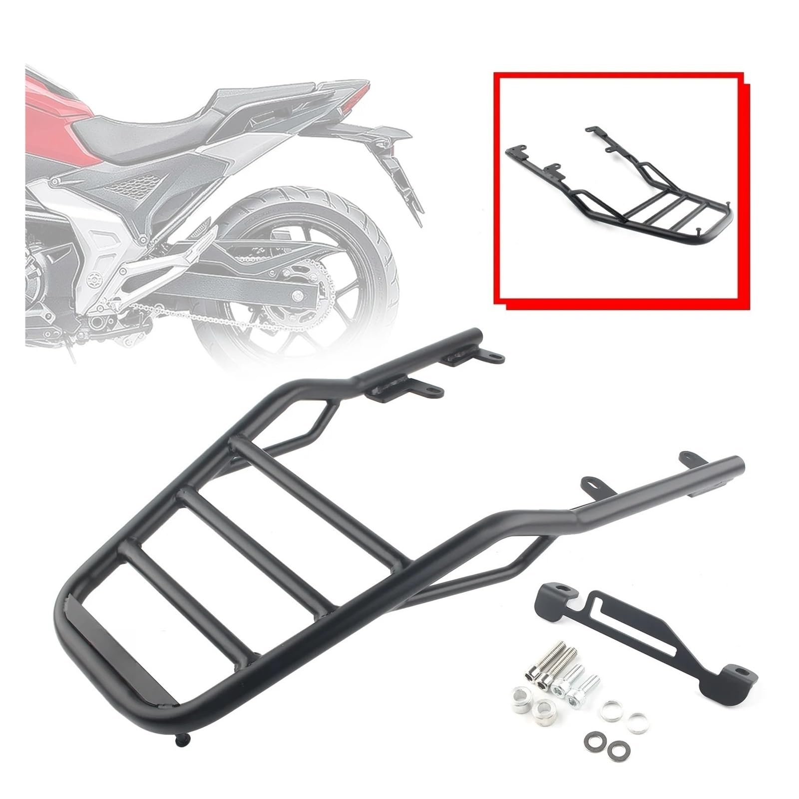 Portaequipajes Trasero Motocicleta Portaequipajes Trasero De Tubo Motocicleta para NC750 X NC750X NC 750 2021 2022 2023