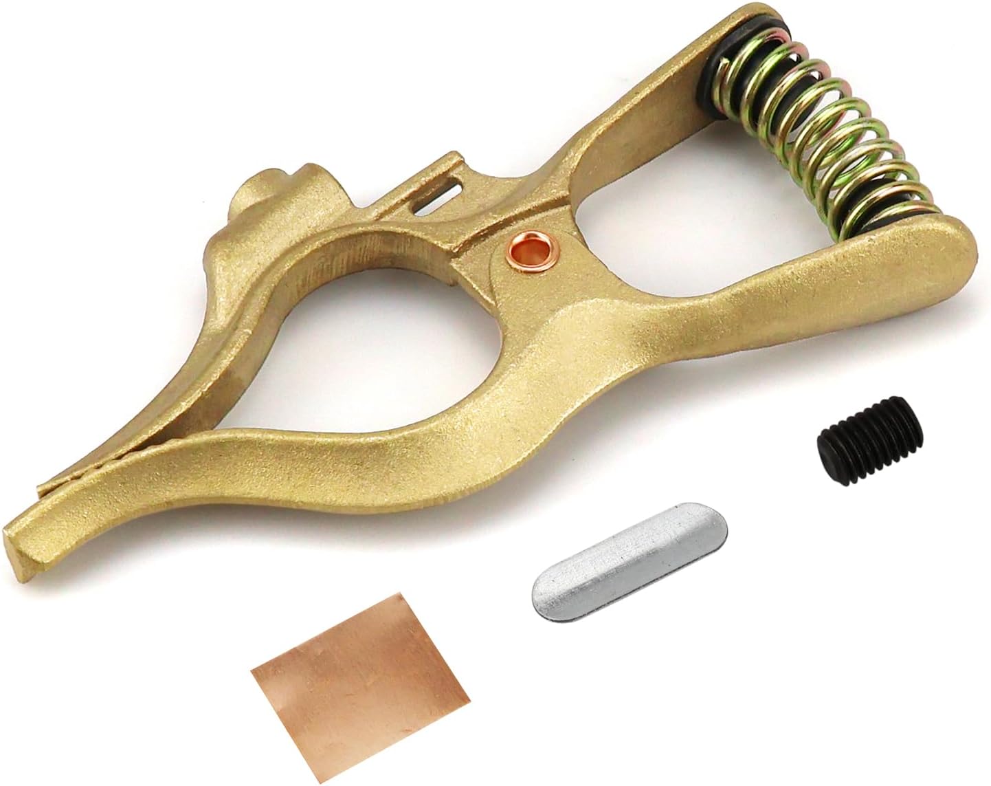 300-Amp T-Style Welding Ground Clamp Brass, 2-Pack