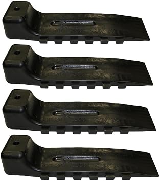 48-WSB Black Interlocking Wreckmaster Tire Skate Set of 4