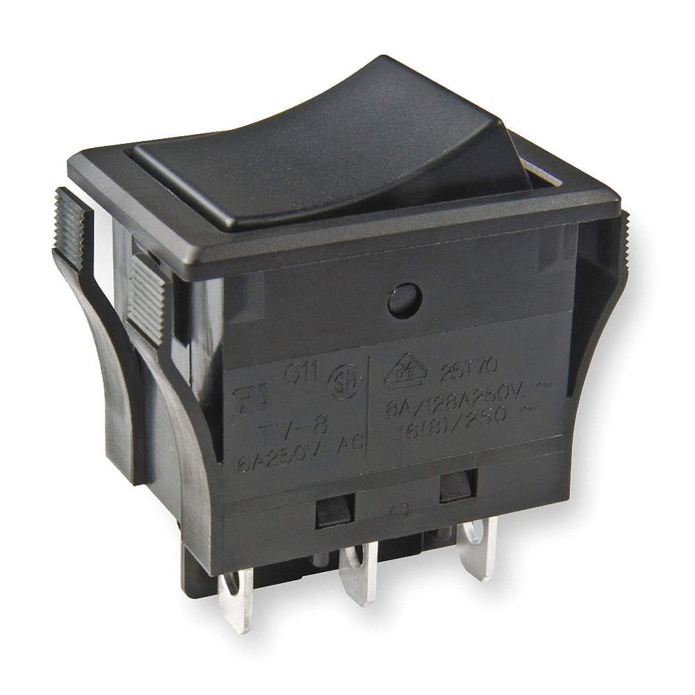Rocker Switch, DPDT, 6 Connections Electronic Component Switches