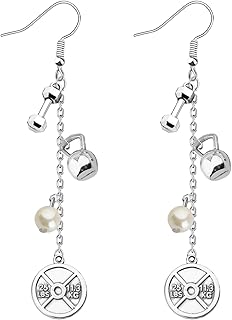 Fitness Dangle Earring - Gym Lover & Athlete Gift