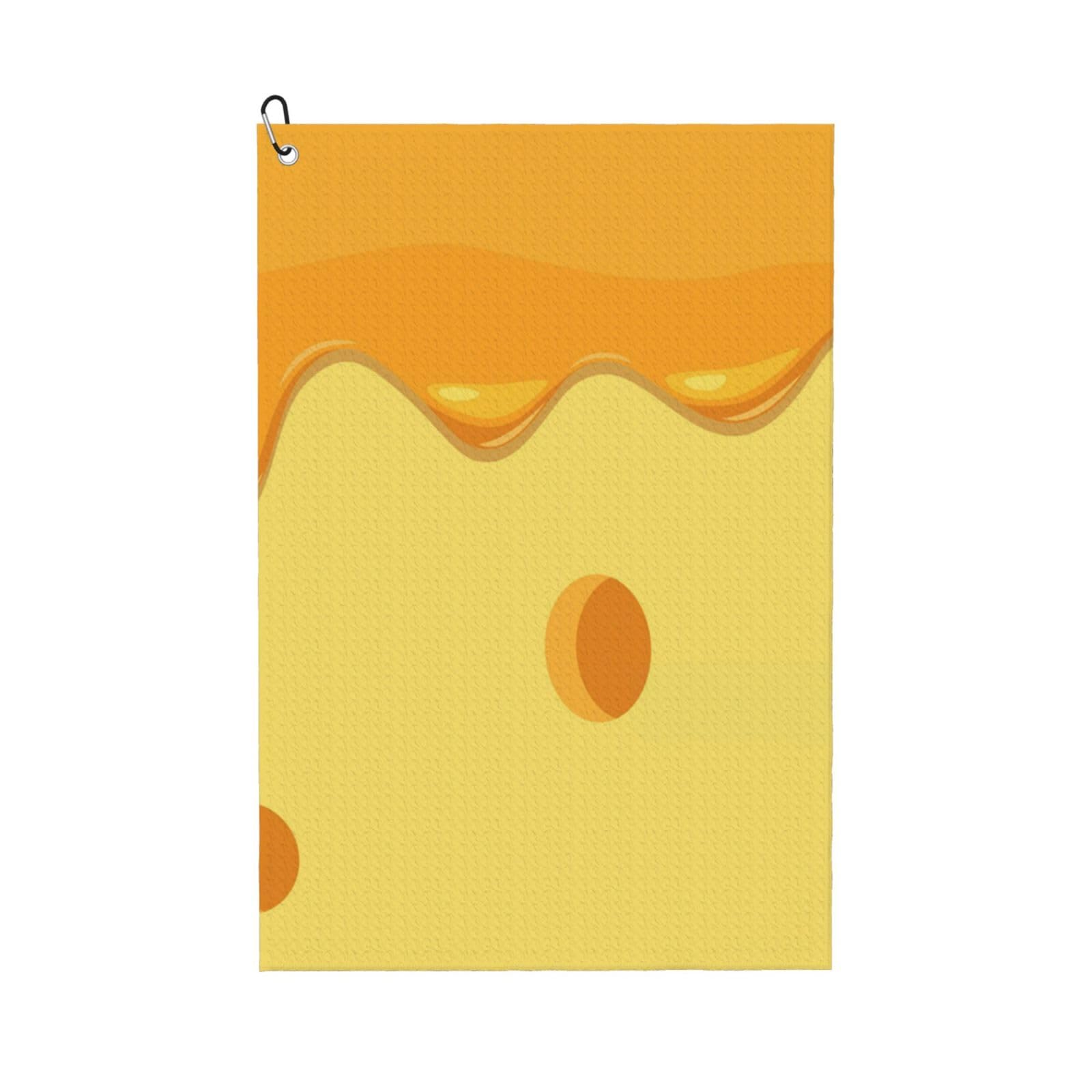 Hnnkloy Pasta Cheese Food Pattern, 16x24 in Portable Waffle Golf Towels with Carabiner Clip for Golf Bag