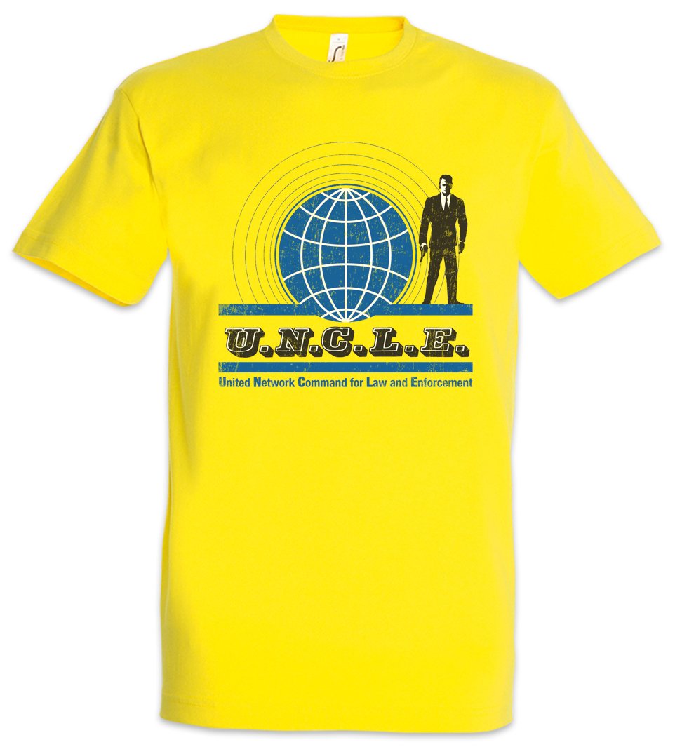 Urban Backwoods U.N.C.L.E. Men T-Shirt Yellow Size L
