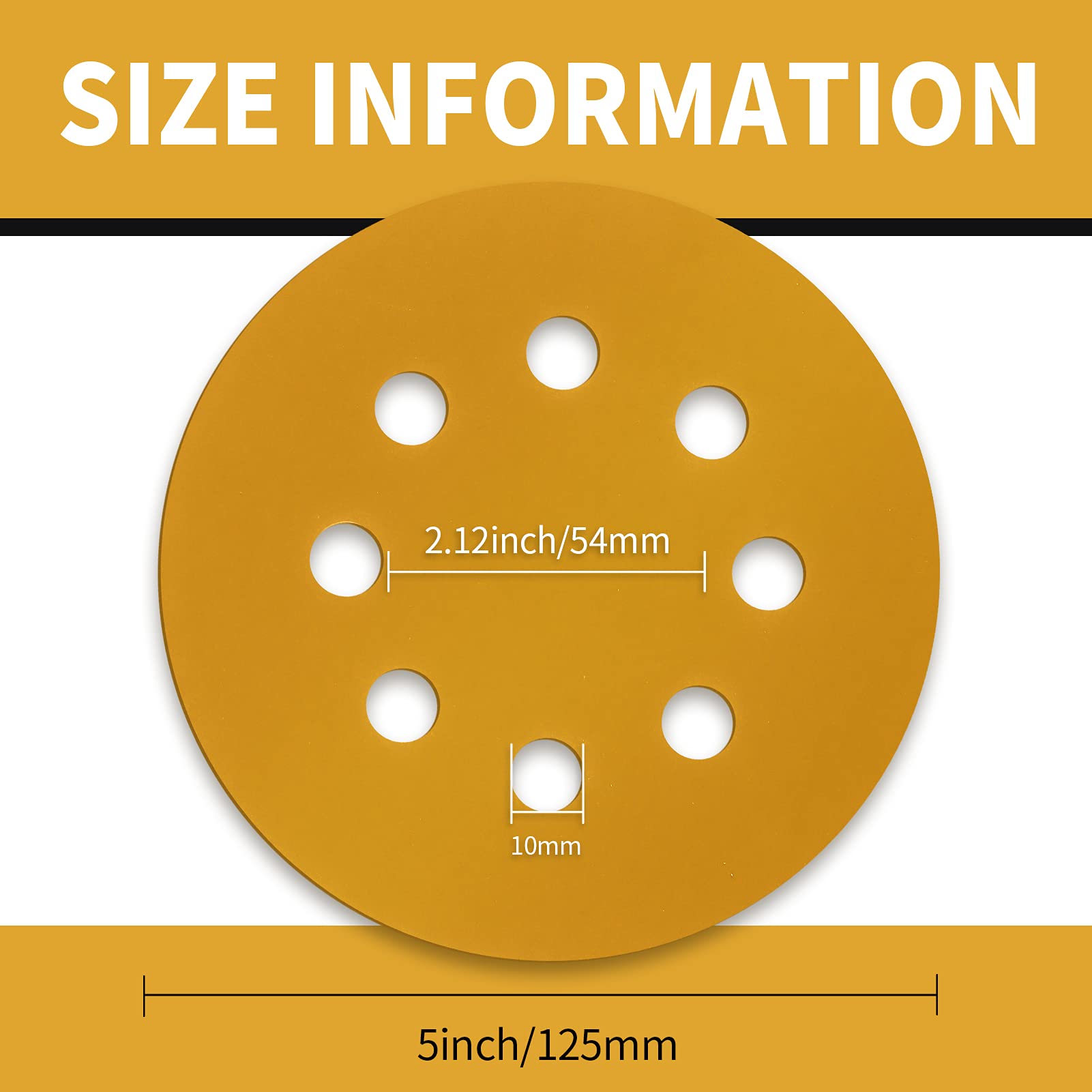 5 Inch Sanding Discs - 100 Pack Premium Aluminum Oxide -6 5 Inch Sanding Discs - 100 Pack Premium Aluminum Oxide -6