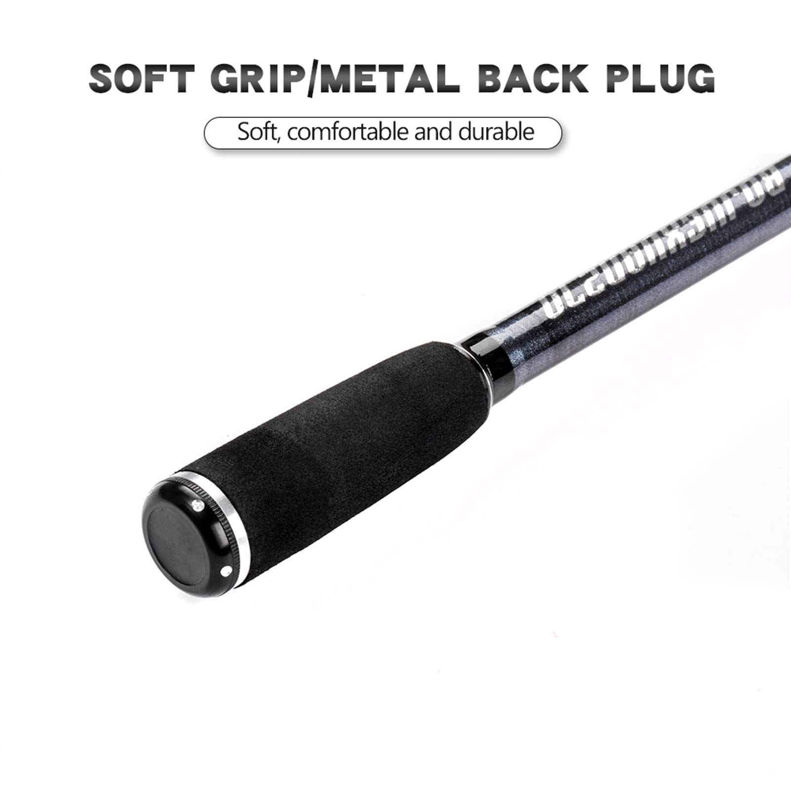 Canne a Peche, Canne a Peche Telescopique Casting Fibre de Carbone Spining Télescopique Tige de pêche télescopique Voyage de la mer Profonde Mini 1.8m 2.1m 2.4m 2.7m 3.0m(S Rod,3.0M)