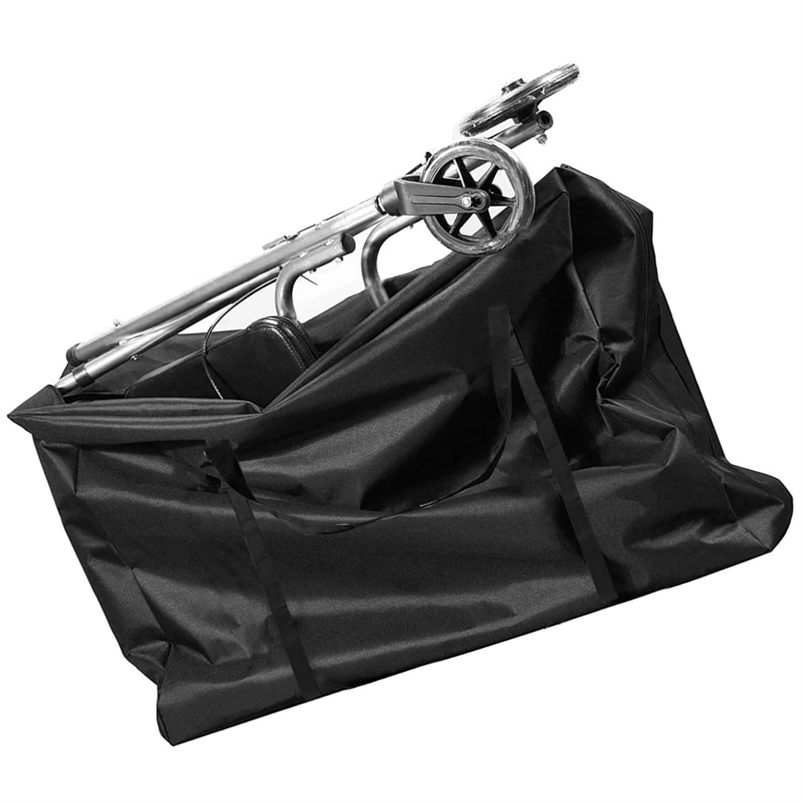 Borsa portaoggetti nera in tessuto Oxford resistente e impermeabile, set di mobili da giardino, coperture, cuscino da esterno, sedia pieghevole, organizer for scooter