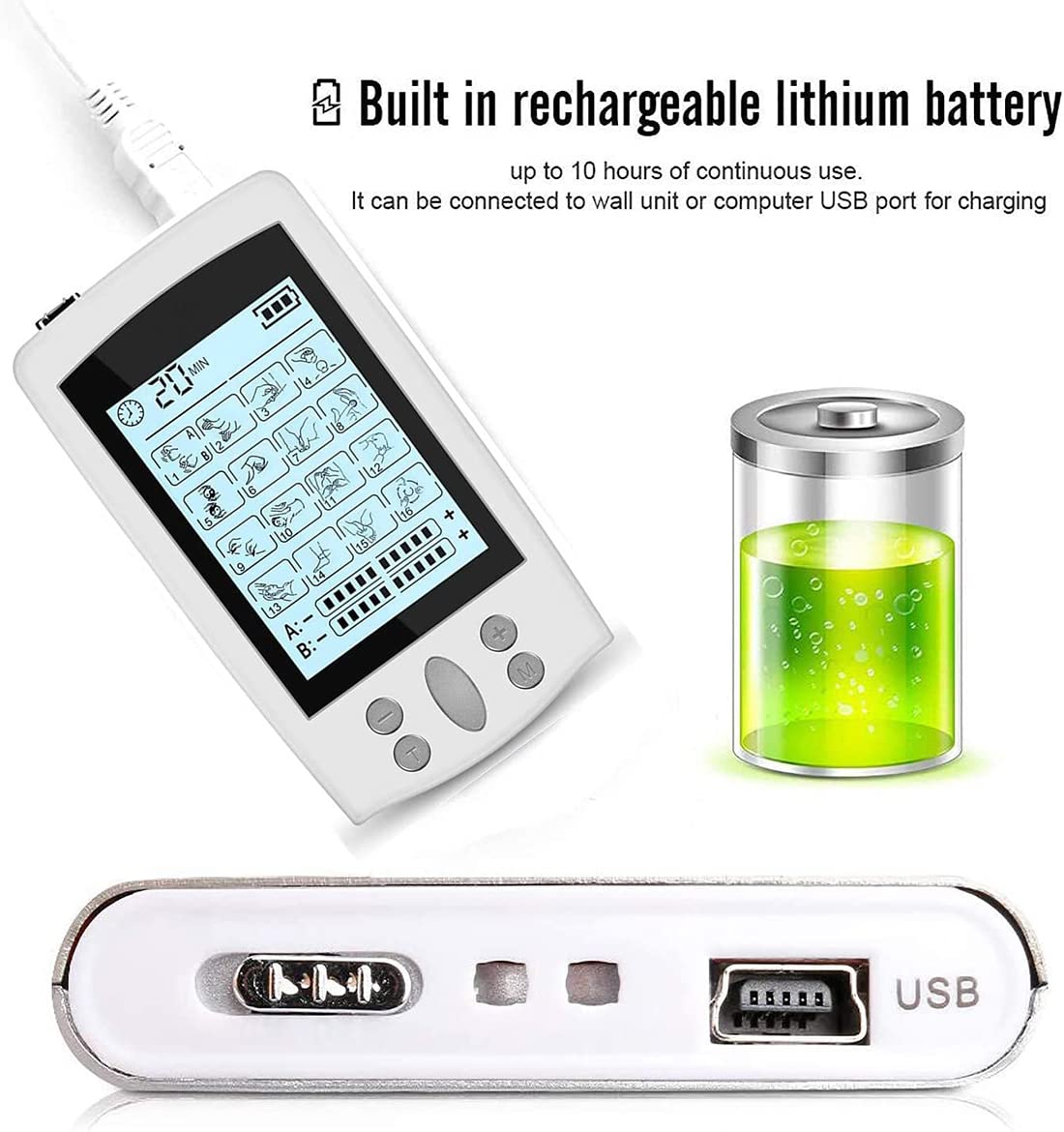 LYHD Électrostimulateur Tens Anti Professionnelle Douleur