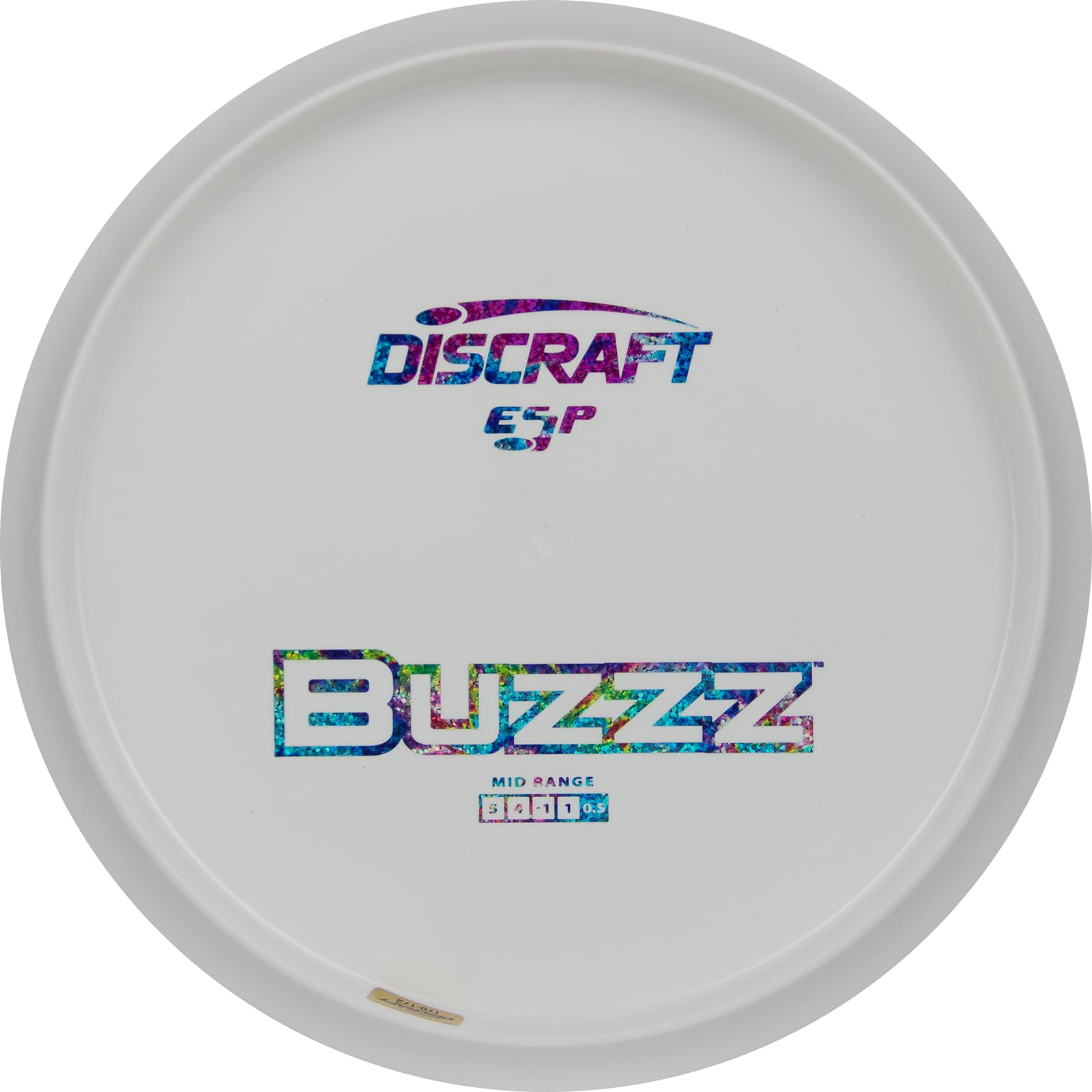 Discraft Discraft's all White, Understamped ESP Buzzz 177+ Gram Mid-Range Golf Disc, Disco Medio Unisex, I Colori Possono variare