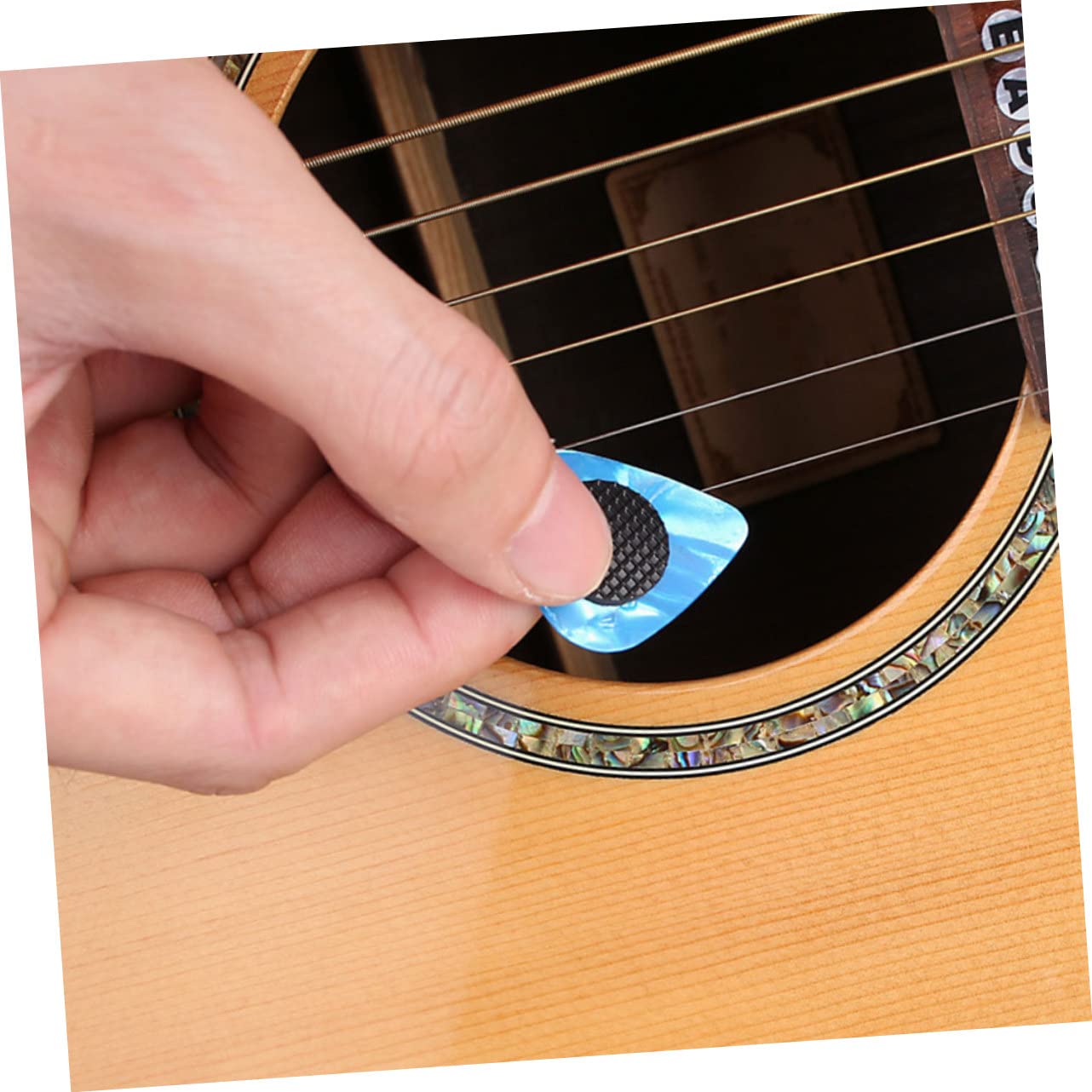 Abaodam 200 Stk Greifer auswählen Gitarren-Pick-Griff runde gitarrengriffe Gitarrenplektrumgriffe Gitarrenplektrumzubehör akustische Gitarre Griffe für Gitarrenpicks Gitarrenversorgung