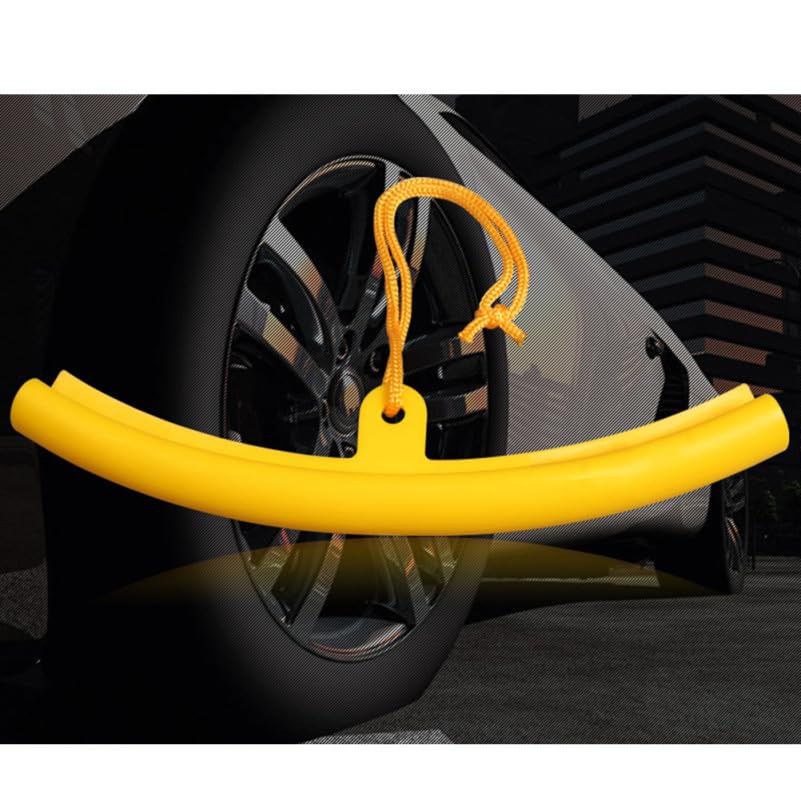 Image of GLEAVI Tire Wheel Rim Protective Sleeve Wheel Rim Protector for Tire Change Anti-Scratch Steel Ring Protective Sleeve Lightweight Foldable Changing Tool for Car Motorcycle Bicycle Care