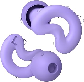 Reusable Silicone Ear Plugs for Sleeping, Earplugs for Night Sleep, Side Sleeper Friendly
