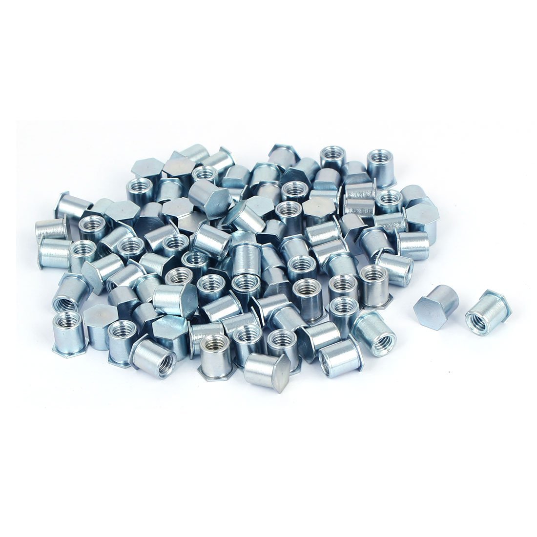 3NH® M5x8mm Hex Head Zinc Plated Carbon Steel Blind Self Clinching Standoff 100pcs-image-20