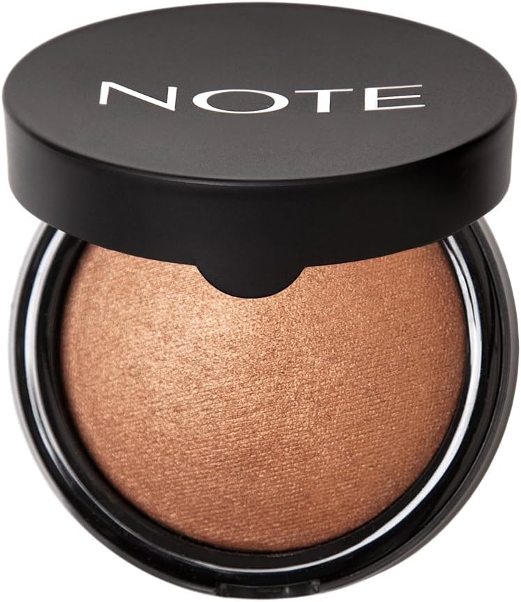 NOTE Cosmetics Terracotta Compact Powder - 04 Stardust Pow - Long Lasting Anti- Aging Formula with Handy Internal Mirror - 10 gr