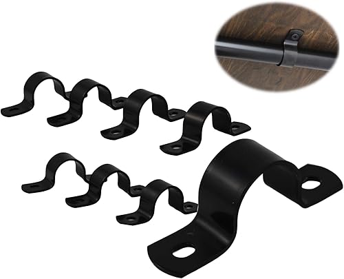 Abrazadera de correa de tubo cuadrado de 1x1", con recubrimiento en polvo, abrazadera de soporte tipo U - Paquete de 4