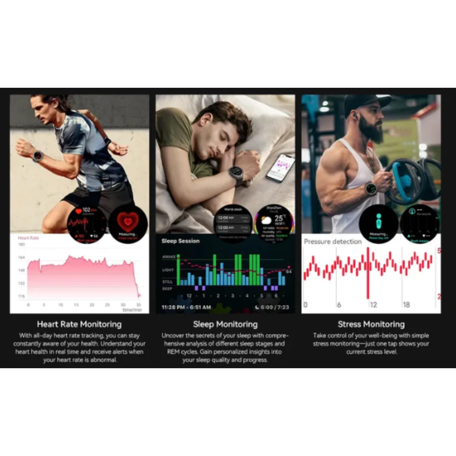 Sekoda GPS Sports Smartwatch,Monitor De Ritmo Cardíaco Y Sueño,6 Sistemas De Satélite GPS Doble Banda,170 Modo Deportes De Aventura,para Android iPhone (Rojo)