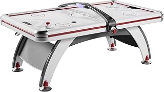 Rally and Roar Air Hockey 84 Inch Table with LED Scorer, Indoor Arcade Game