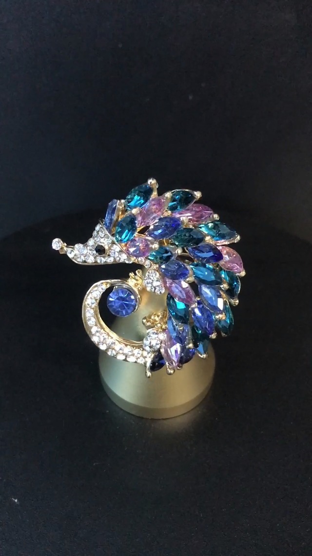 Cute Turkey Rhinestone Thanksgiving Brooch Lapel Pins For Women Girls...