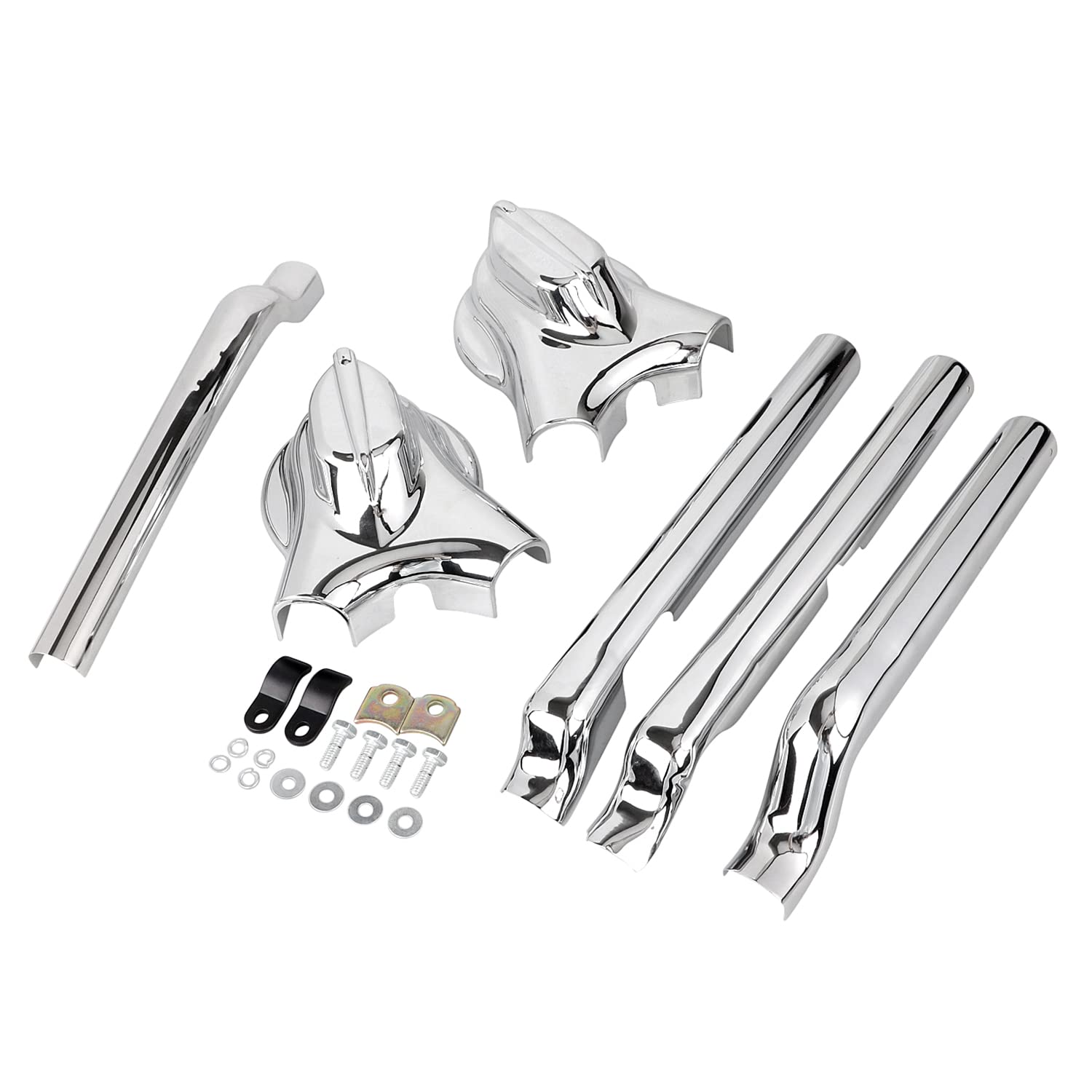 Amazon.com: YDLMT Chrome Rear Swingarm Axle Phantom Covers Kit for