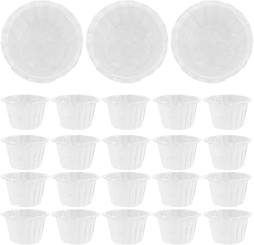 Miniatura 1 de HEMOTON 100 forros estándar para cupcakes, envoltorios de cupcakes de grado alimenticio, antiadherentes, a prueba de grasa, forros para muffins de