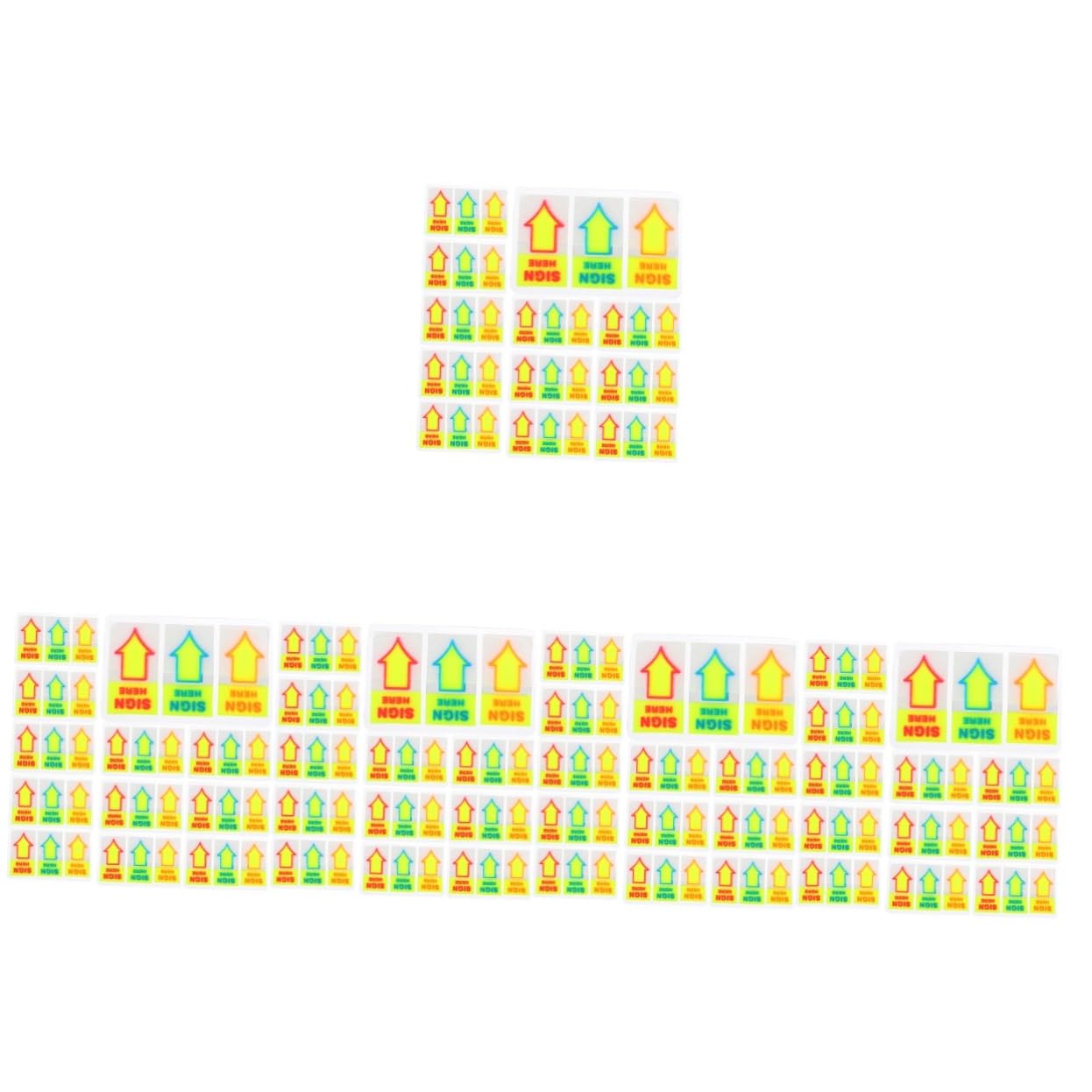 jojofuny 5 set Etichette Adesive A Forma Di Freccia Piccole Etichette Adesive Per Agenda Per Indice Colori Trasparenti Assortiti 120 pezzi*5