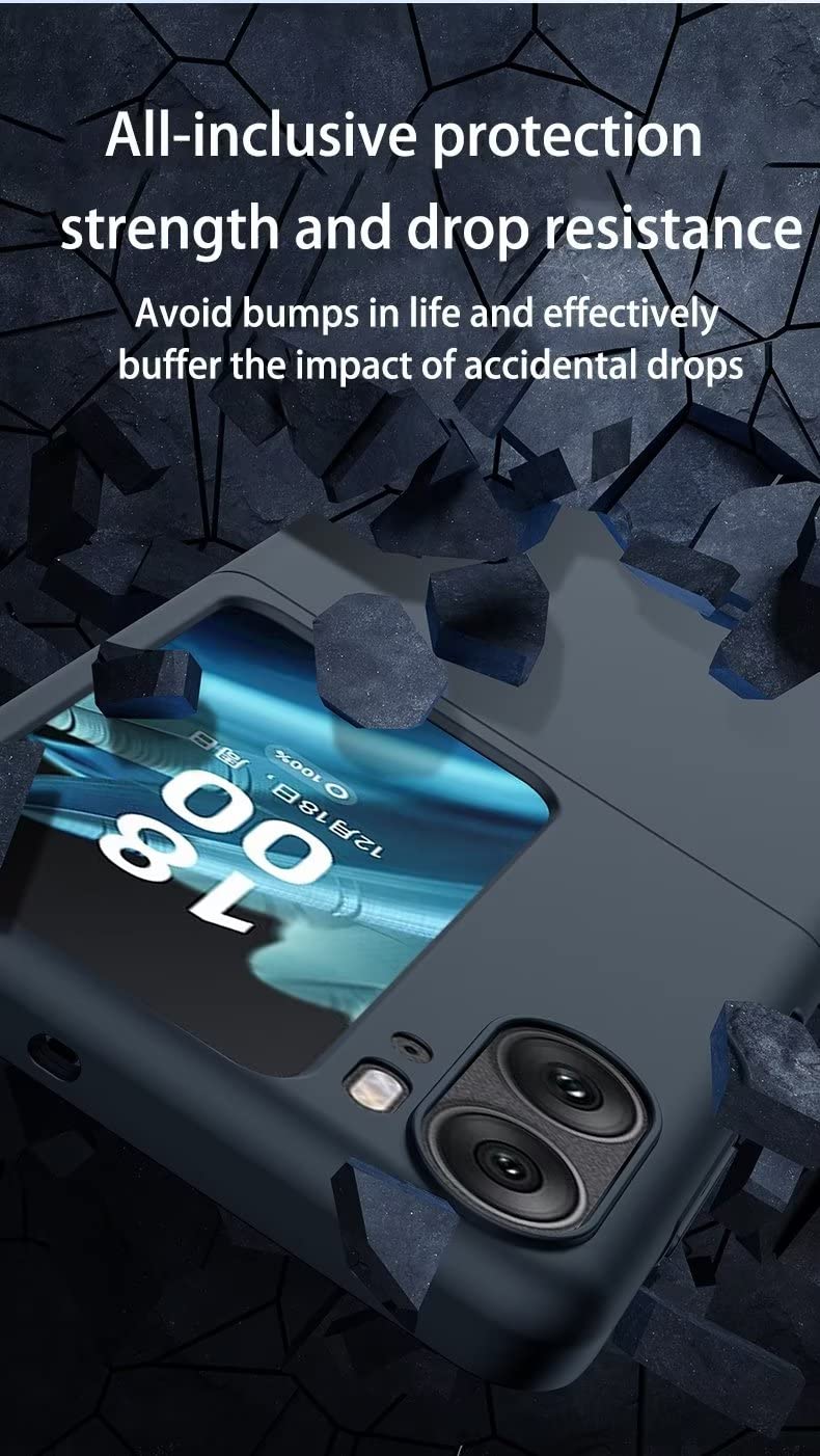 Hülle Für Oppo Find N2 Flip – Dünn, Kratzfest, Aus Leder & PC, Schwarz