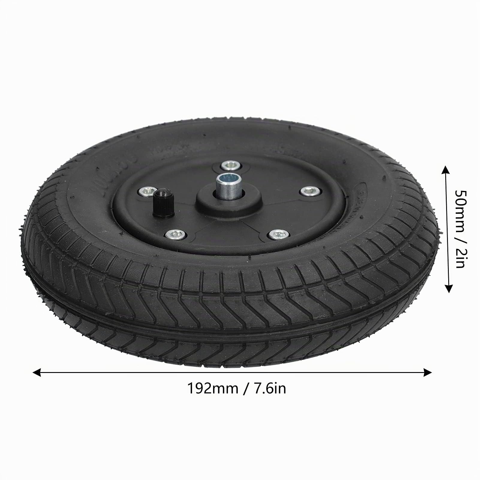 Pièce de Rechange de Roulette de Fauteuil Roulant Gonflable Antidérapante de Roue Avant de Fauteuil Roulant pour le Marcheur électrique de Fauteuils Roulants 200x50 8in